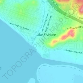 Mapa topográfico City Park, altitude, relevo