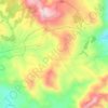 Mapa topográfico Serra do Espinhaço, altitude, relevo