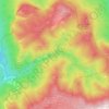Mapa topográfico Ландшафтный заказник «Большой каньон Крыма», altitude, relevo