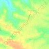 Mapa topográfico Aroeira, altitude, relevo