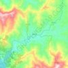 Mapa topográfico Oleiros, altitude, relevo
