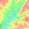 Mapa topográfico Ponte de Sor, altitude, relevo