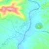 Mapa topográfico Termas de Monfortinho, altitude, relevo