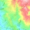 Mapa topográfico Macieira da Lixa, altitude, relevo