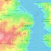 Mapa topográfico Maracaibo, mapa de relevo, mapa de altitude