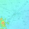 Mapa topográfico Pádua, altitude, relevo