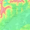 Mapa topográfico Valencia, mapa de relevo, mapa de altitude