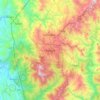 Mapa topográfico Baguio, mapa de relevo, mapa de altitude