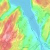 Mapa topográfico Rostad, mapa de relevo, mapa de altitude