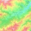 Mapa topográfico Albertacce, altitude, relevo