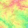 Mapa topográfico Reguengos de Monsaraz, altitude, relevo