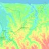 Mapa topográfico Barroquinha, altitude, relevo