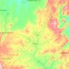Mapa topográfico Tauá, altitude, relevo