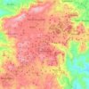 Mapa topográfico Guaramiranga, altitude, relevo