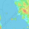 Mapa topográfico Livorno, altitude, relevo