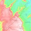Mapa topográfico Tianguá, altitude, relevo