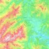 Mapa topográfico Corte, altitude, relevo