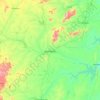 Mapa topográfico Quixeramobim, altitude, relevo