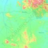 Mapa topográfico Irauçuba, altitude, relevo
