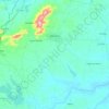 Mapa topográfico Barreira, altitude, relevo