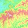 Mapa topográfico Góis, altitude, relevo