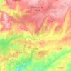 Mapa topográfico Sátão, altitude, relevo