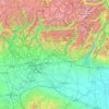Mapa topográfico Lombardia, altitude, relevo