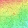 Mapa topográfico Milão, altitude, relevo