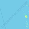 Mapa topográfico Hordaland, mapa de relevo, mapa de altitude