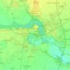 Mapa topográfico Mantova, altitude, relevo