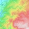 Mapa topográfico São Romão, altitude, relevo