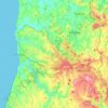 Mapa topográfico Mafra, altitude, relevo