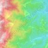 Mapa topográfico Isolaccio-di-Fiumorbo, altitude, relevo