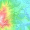 Mapa topográfico Santo-Pietro-di-Venaco, altitude, relevo