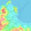 Mapa topográfico Palermo, altitude, relevo
