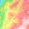 Mapa topográfico Maçainhas, altitude, relevo
