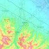 Mapa topográfico Cesena, altitude, relevo