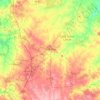Mapa topográfico Castro Verde, altitude, relevo