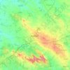 Mapa topográfico Estremoz, altitude, relevo