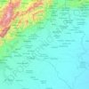 Mapa topográfico Estado Portuguesa, mapa de relevo, mapa de altitude