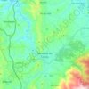 Mapa topográfico Miranda do Corvo, altitude, relevo