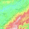 Mapa topográfico Gouveia, altitude, relevo
