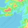 Mapa topográfico Ajaccio, altitude, relevo