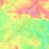 Mapa topográfico Vidigueira, altitude, relevo