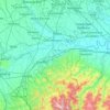 Mapa topográfico Pavia, altitude, relevo