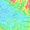 Mapa topográfico Florença, altitude, relevo