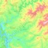 Mapa topográfico Sertã, altitude, relevo