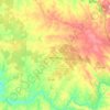 Mapa topográfico Amareleja, altitude, relevo