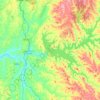 Mapa topográfico Santa Clara-a-Velha, altitude, relevo
