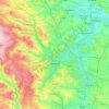Mapa topográfico Sheffield, altitude, relevo
